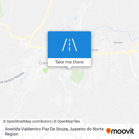 Mapa Avenida Valdemiro Paz De Souza