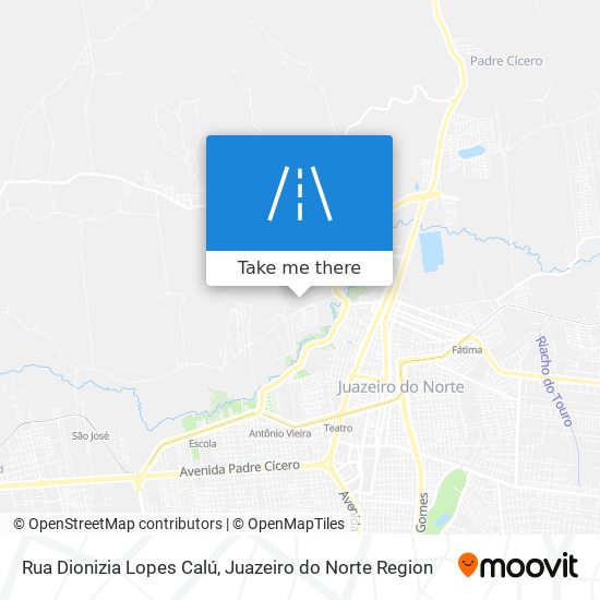 Mapa Rua Dionizia Lopes Calú