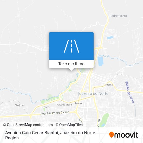 Avenida Caio Cesar Bianthi map