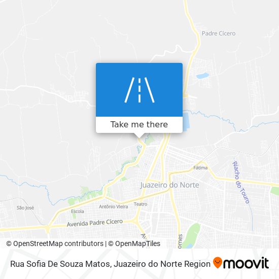 Mapa Rua Sofia De Souza Matos