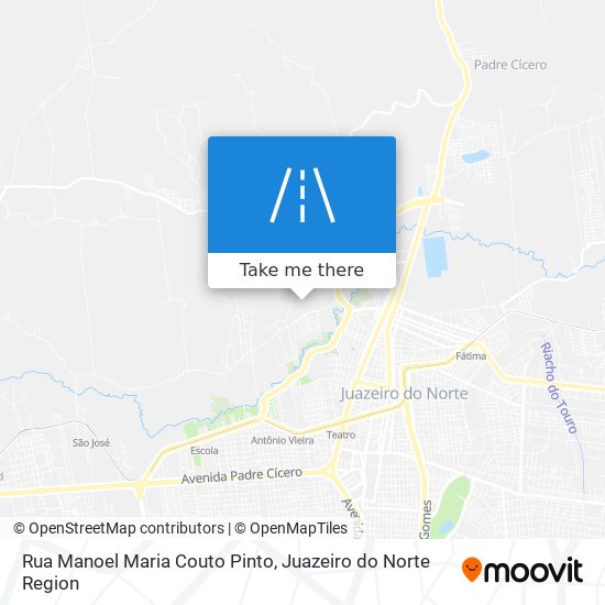 Mapa Rua Manoel Maria Couto Pinto