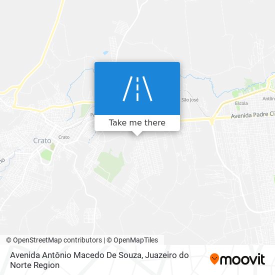 Mapa Avenida Antônio Macedo De Souza