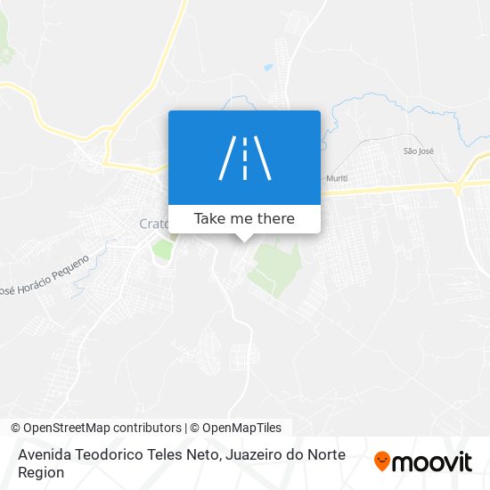 Mapa Avenida Teodorico Teles Neto