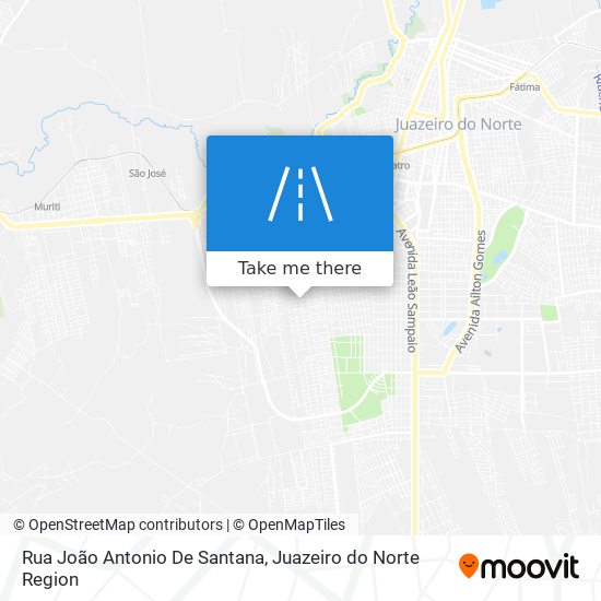 Mapa Rua João Antonio De Santana