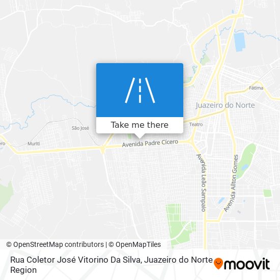 Mapa Rua Coletor José Vitorino Da Silva