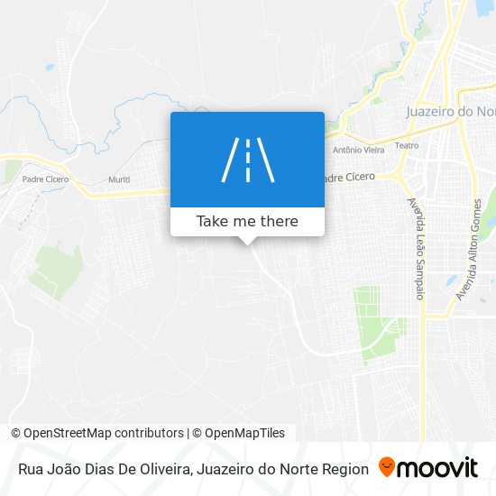 Mapa Rua João Dias De Oliveira