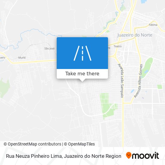 Mapa Rua Neuza Pinheiro Lima