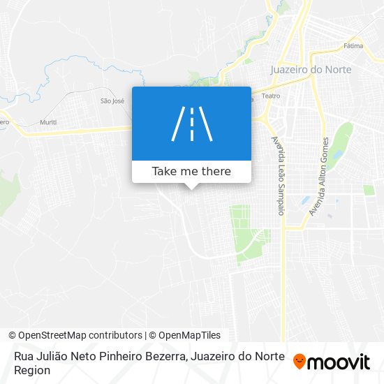 Mapa Rua Julião Neto Pinheiro Bezerra