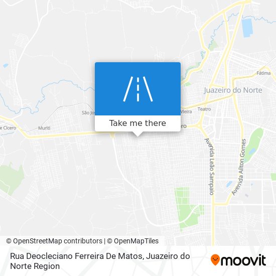 Mapa Rua Deocleciano Ferreira De Matos