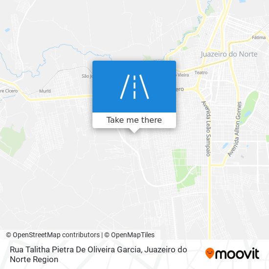 Mapa Rua Talitha Pietra De Oliveira Garcia