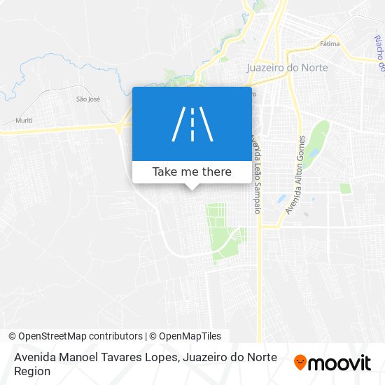 Mapa Avenida Manoel Tavares Lopes
