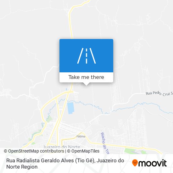 Mapa Rua Radialista Geraldo Alves (Tio Gê)