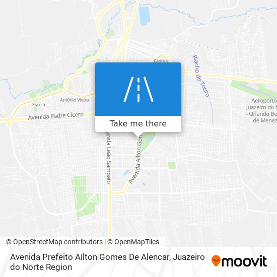 Mapa Avenida Prefeito Aílton Gomes De Alencar