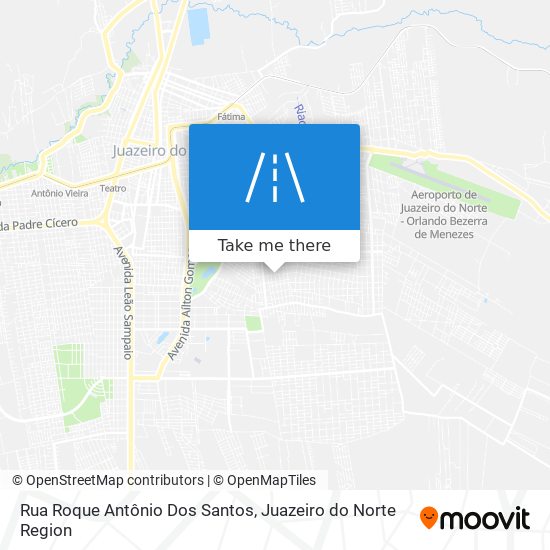 Mapa Rua Roque Antônio Dos Santos