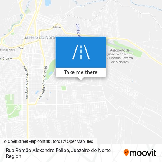 Mapa Rua Romão Alexandre Felipe