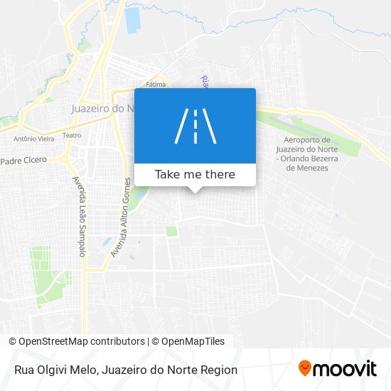 Mapa Rua Olgivi Melo