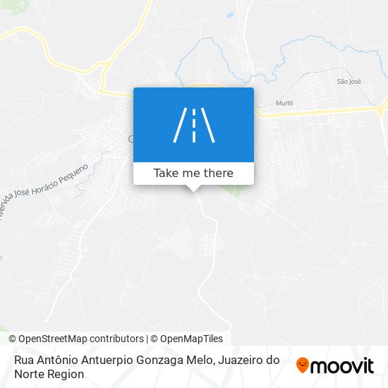 Mapa Rua Antônio Antuerpio Gonzaga Melo
