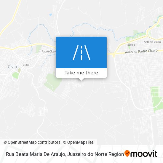 Mapa Rua Beata Maria De Araujo
