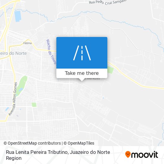 Mapa Rua Lenita Pereira Tributino