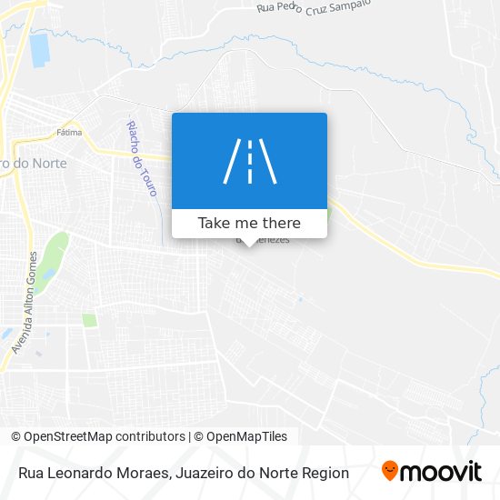 Mapa Rua Leonardo Moraes