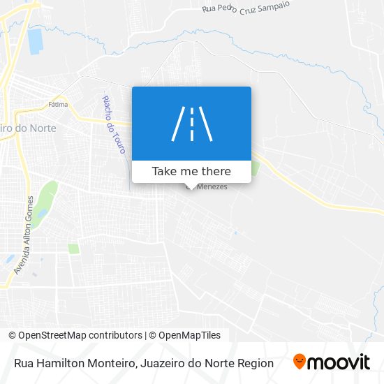 Mapa Rua Hamilton Monteiro