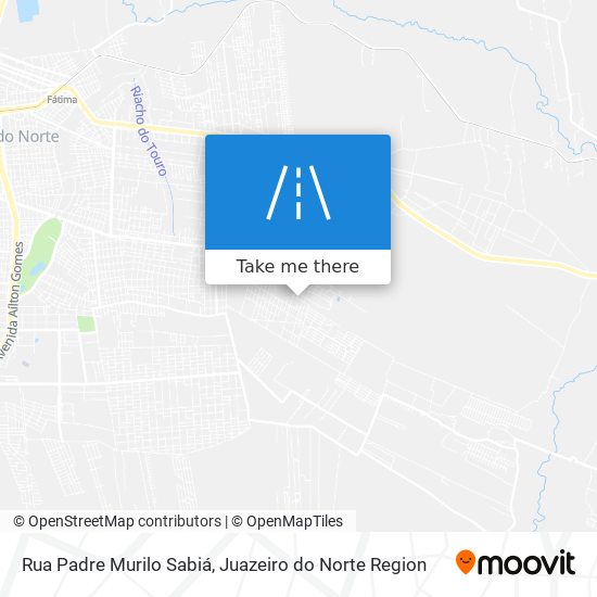 Mapa Rua Padre Murilo Sabiá