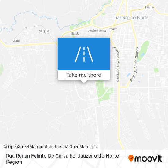 Mapa Rua Renan Felinto De Carvalho