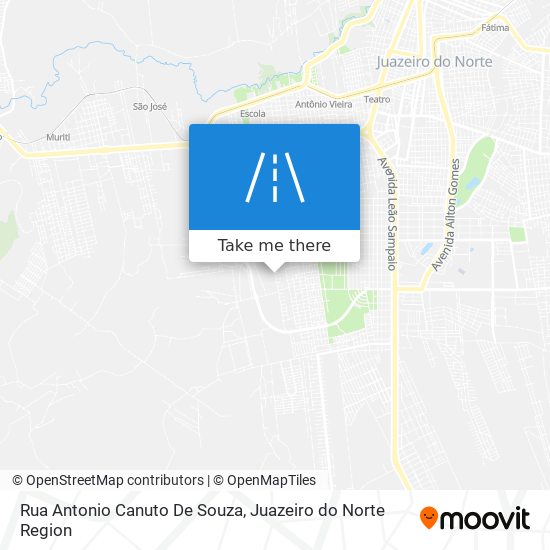 Mapa Rua Antonio Canuto De Souza