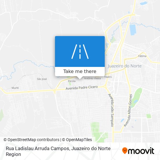 Mapa Rua Ladislau Arruda Campos