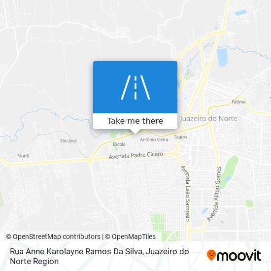 Mapa Rua Anne Karolayne Ramos Da Silva