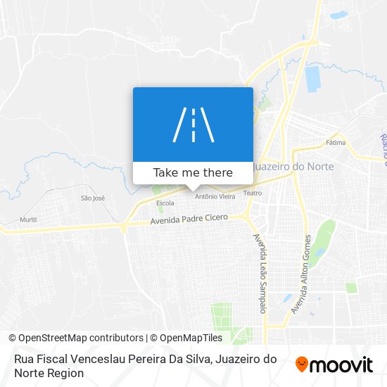 Mapa Rua Fiscal Venceslau Pereira Da Silva