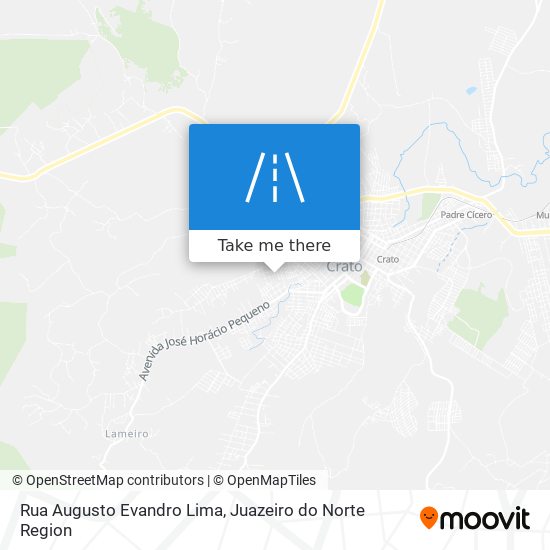 Mapa Rua Augusto Evandro Lima