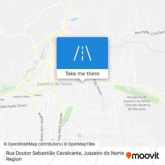 Mapa Rua Doutor Sebastião Cavalcante