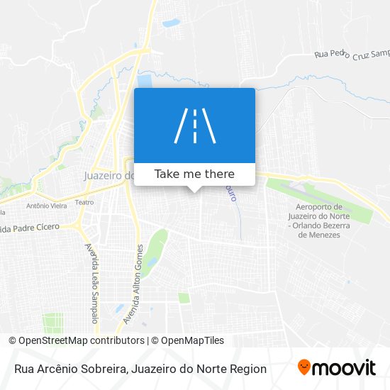 Mapa Rua Arcênio Sobreira