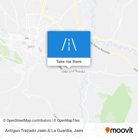 Antiguo Trazado Jaén A La Guardia map