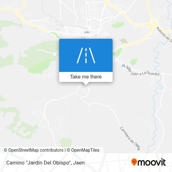 Camino "Jardín Del Obispo" map