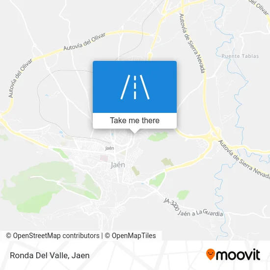 Ronda Del Valle map
