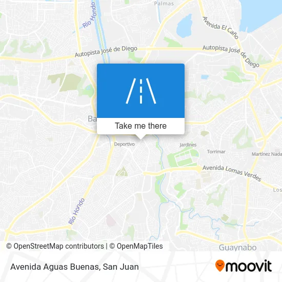 Mapa de Avenida Aguas Buenas