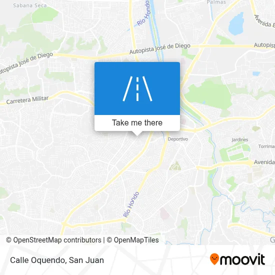 Mapa de Calle Oquendo