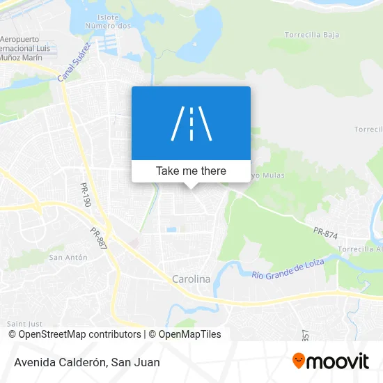 Avenida Calderón map