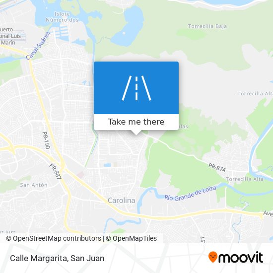 Calle Margarita map