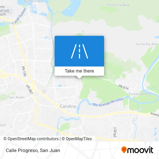 Mapa de Calle Progreso