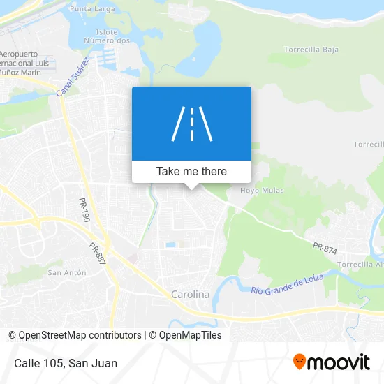 Mapa de Calle 105