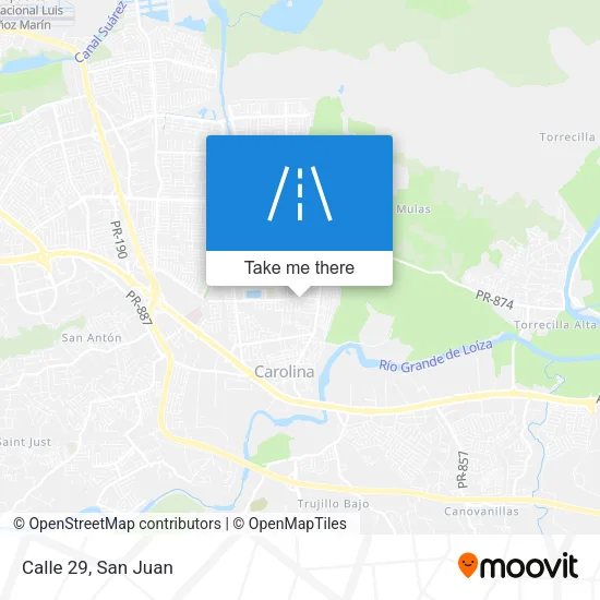 Calle 29 map