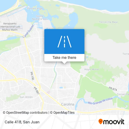 Mapa de Calle 418
