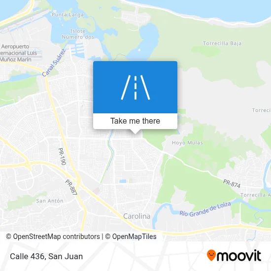 Calle 436 map