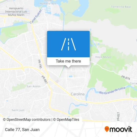 Calle 77 map