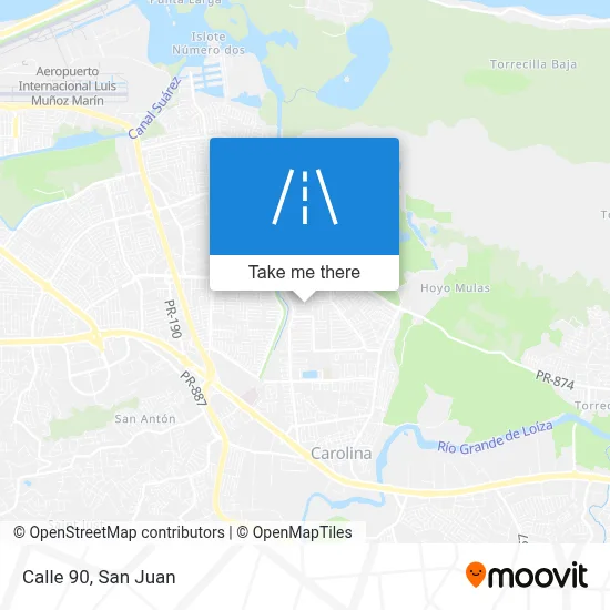 Mapa de Calle 90