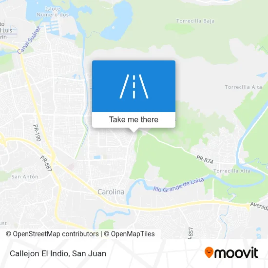 Callejon El Indio map