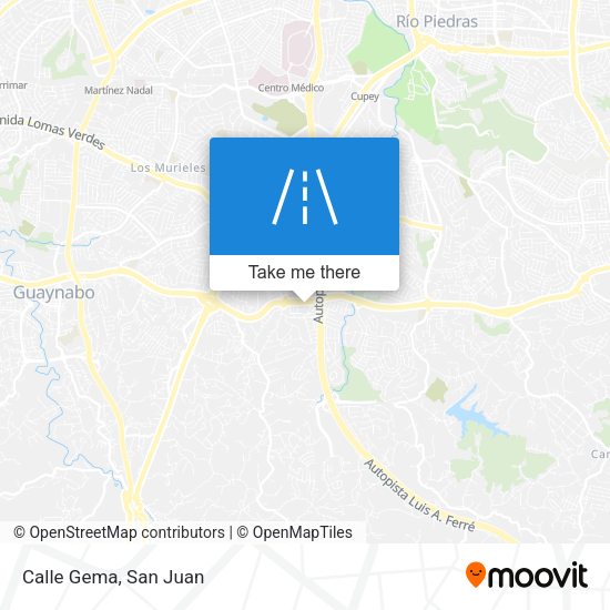 Mapa de Calle Gema